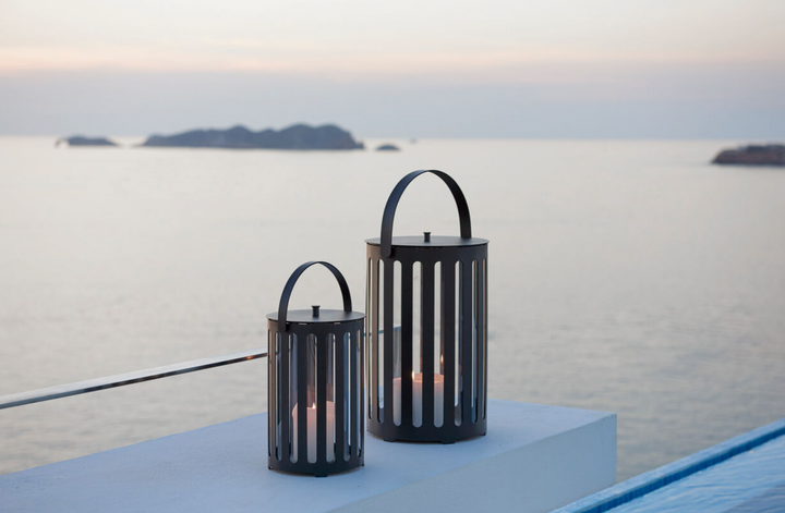 Lighttube Lantern - Cane Line - Candle Holders - Large - HORNE