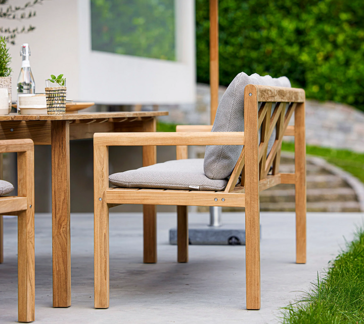 Grace 3 - Seater Bench - Cane Line - Outdoor Furniture - Light Grey Focus - HORNE