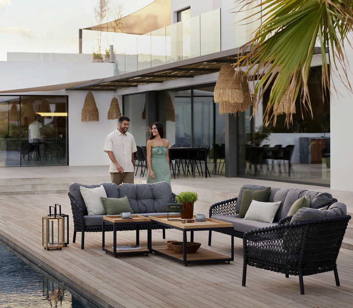 Ocean Large 2 - Seater Sofa - Cane Line - Outdoor Furniture - Natural - Light Brown Cane - line Wove - HORNE