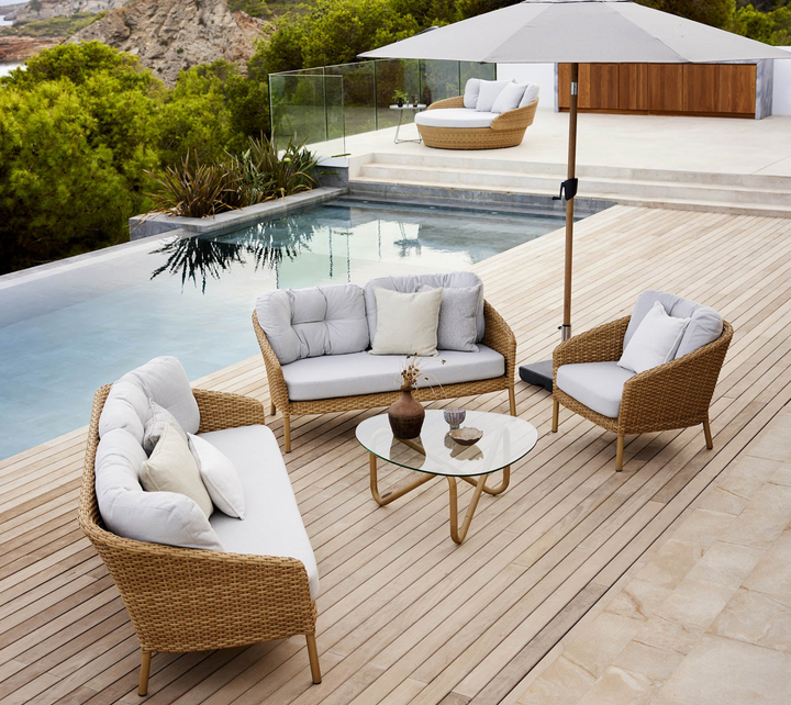 Ocean Large 2 - Seater Sofa - Cane Line - Outdoor Furniture - Natural - Light Brown Cane - line Wove - HORNE