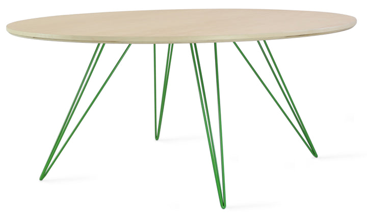 Williams Coffee Table - Small Circle - Tronk - Tables + Desks - Maple - Green - HORNE