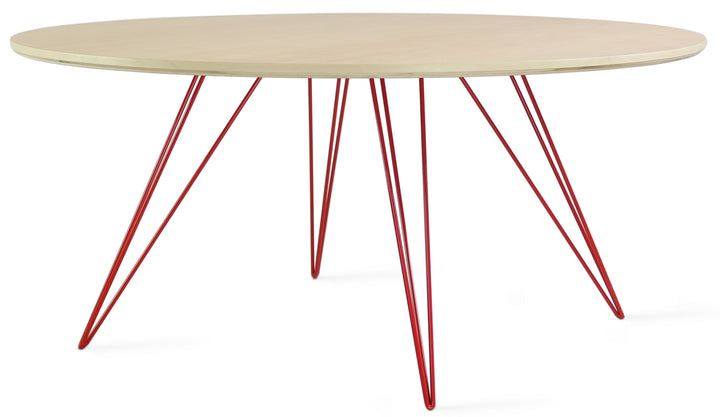 Williams Coffee Table - Small Circle - Tronk - Tables + Desks - Maple - Red - HORNE