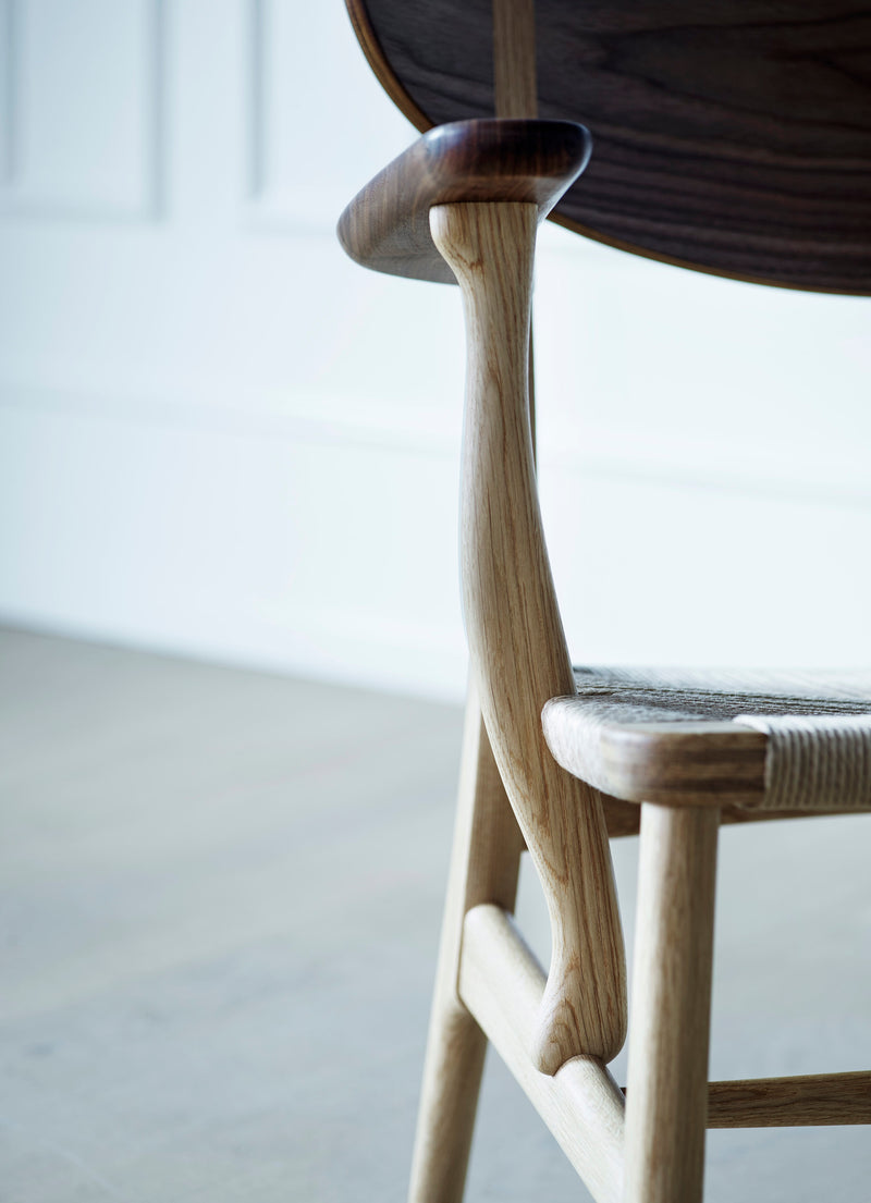 CH22 Lounge Chair - Natural Paper Cord - Carl Hansen & Son - Chairs - Oiled Oak - HORNE