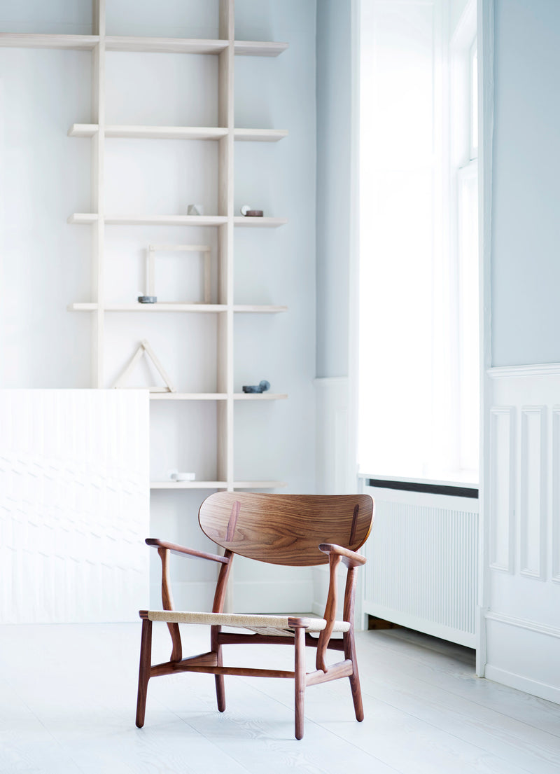 CH22 Lounge Chair - Natural Paper Cord - Carl Hansen & Son - Chairs - Oiled Oak - HORNE