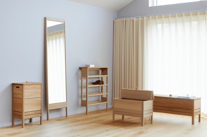 A Line Laundry Box - Form + Refine - Storage + Organization - White Oiled Oak - HORNE