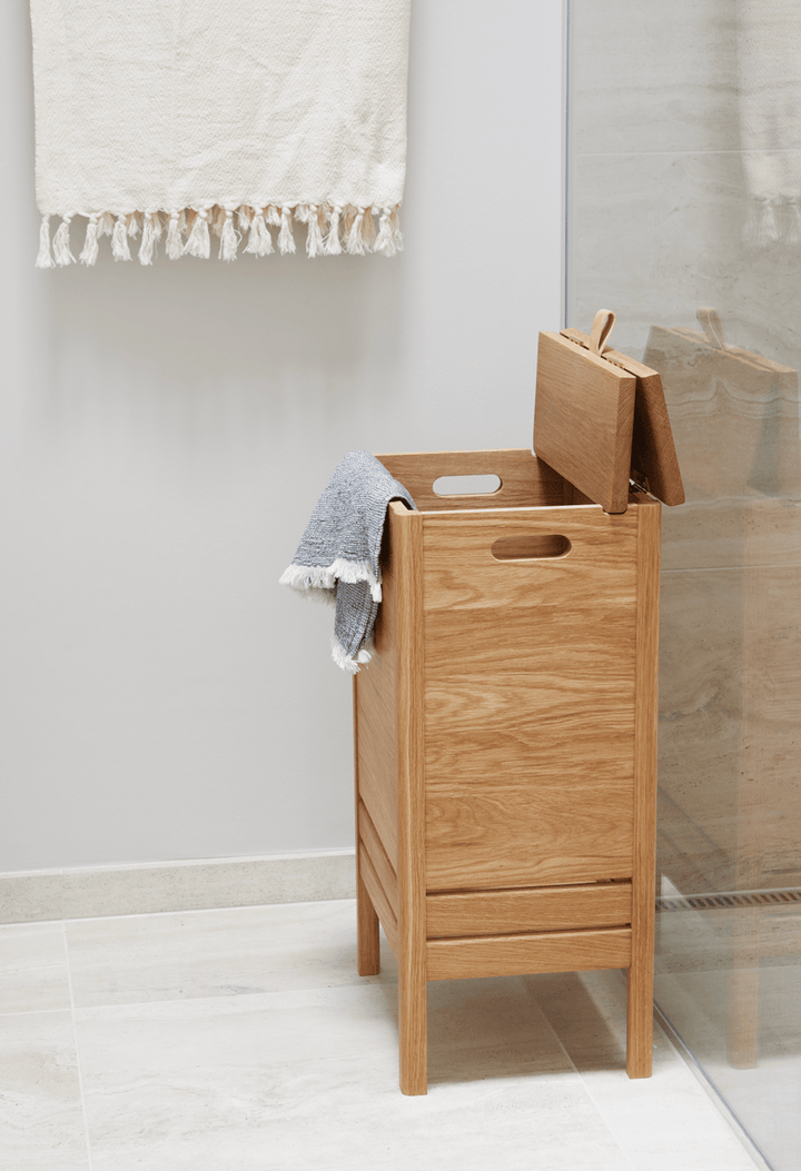 A Line Laundry Box - Form + Refine - Storage + Organization - White Oiled Oak - HORNE