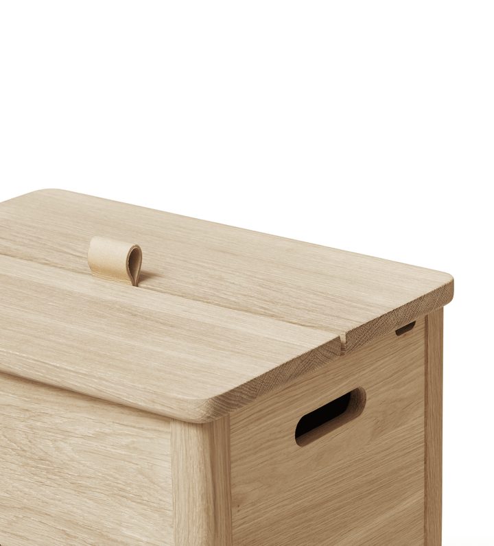 A Line Laundry Box - Form + Refine - Storage + Organization - White Oiled Oak - HORNE