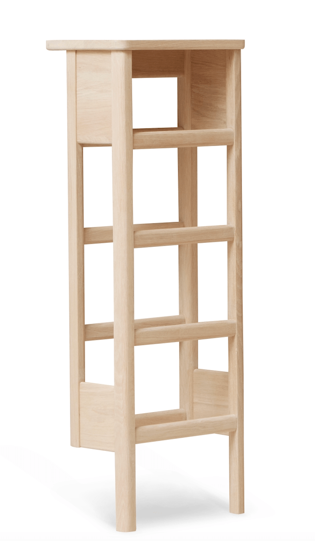 A Line Shoe Rack 35 - Form + Refine - Storage + Organization - White Oiled Oak - HORNE