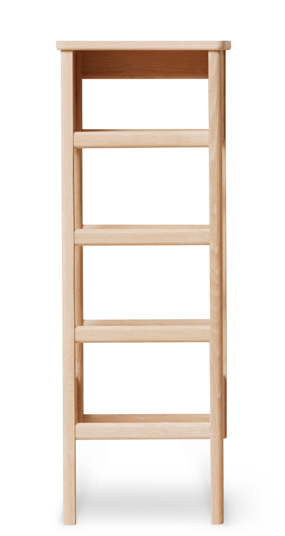 A Line Shoe Rack 35 - Form + Refine - Storage + Organization - White Oiled Oak - HORNE