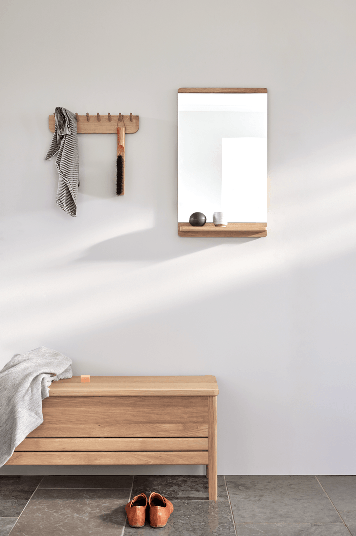 A Line Storagebench 111 - Form + Refine - Stools + Benches + Ottomans - Natural Oiled Oak - HORNE