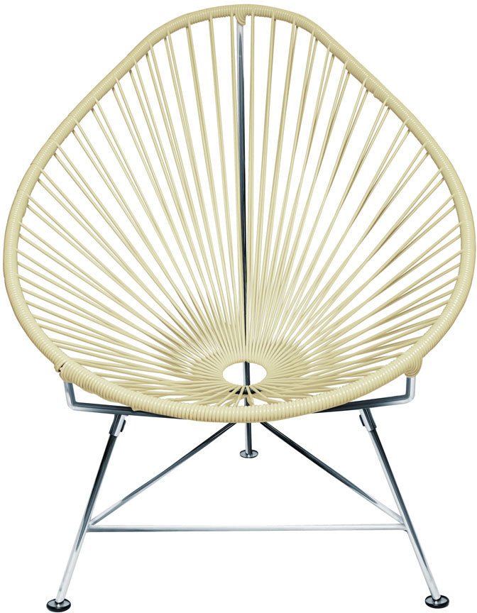 Acapulco Chair - Chrome Frame - Set of 2 - Innit Designs - Chairs - Ivory - HORNE