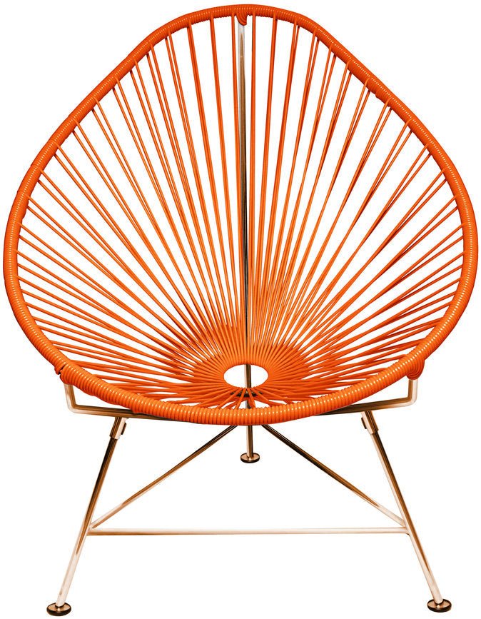 Acapulco Chair - Copper Base - Set of 2 - Innit Designs - Chairs - Orange - HORNE