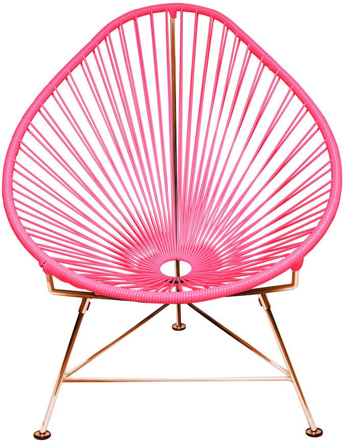 Acapulco Chair - Copper Base - Set of 2 - Innit Designs - Chairs - Pink - HORNE