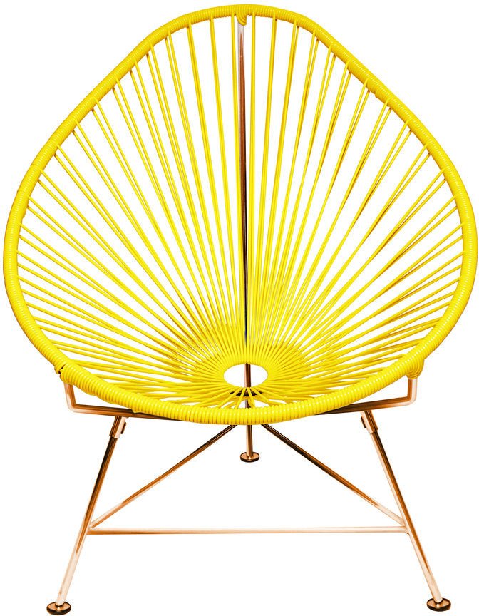 Acapulco Chair - Copper Base - Set of 2 - Innit Designs - Chairs - Yellow - HORNE