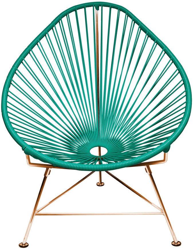 Acapulco Chair - Copper Base - Set of 2 - Innit Designs - Chairs - Turquoise - HORNE