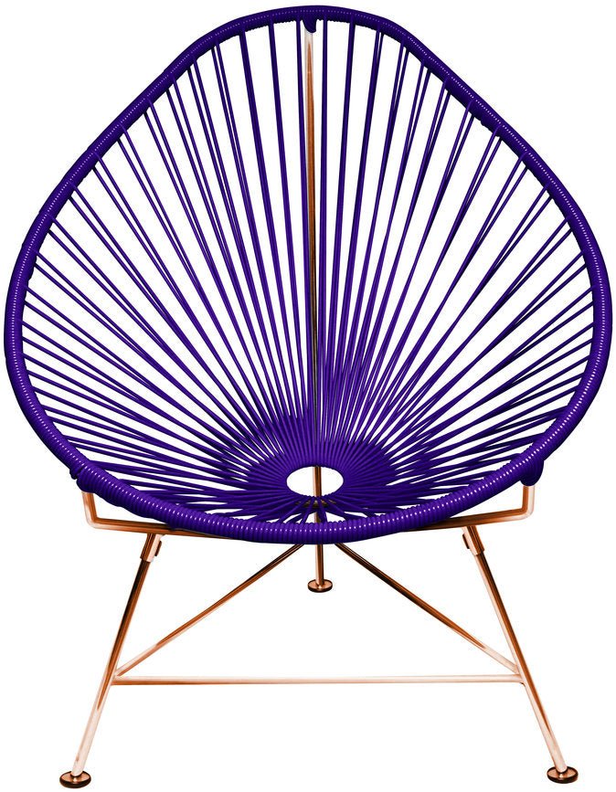 Acapulco Chair - Copper Base - Set of 2 - Innit Designs - Chairs - Purple - HORNE