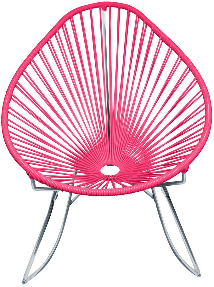 Acapulco Rocker - Chrome Base - Set of 2 - Innit Designs - Chairs - Pink - HORNE