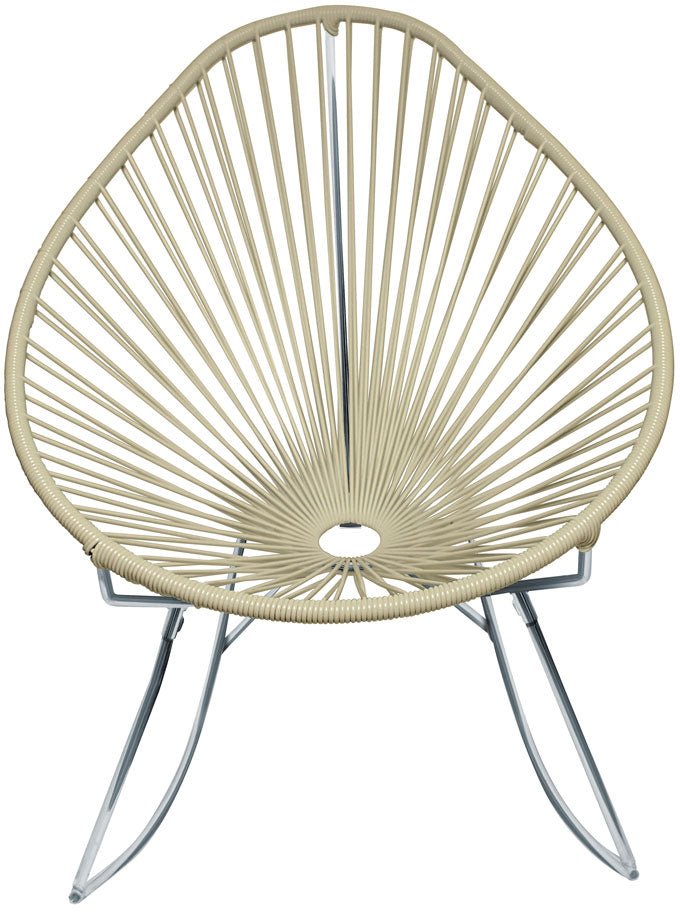 Acapulco Rocker - Chrome Base - Set of 2 - Innit Designs - Chairs - Ivory - HORNE