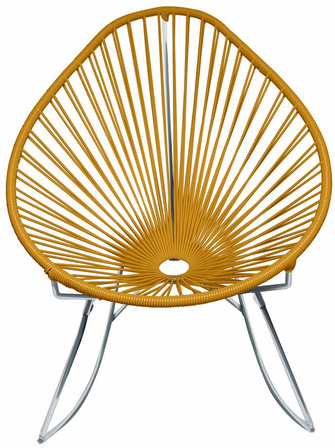 Acapulco Rocker - Chrome Base - Set of 2 - Innit Designs - Chairs - Caramel - HORNE