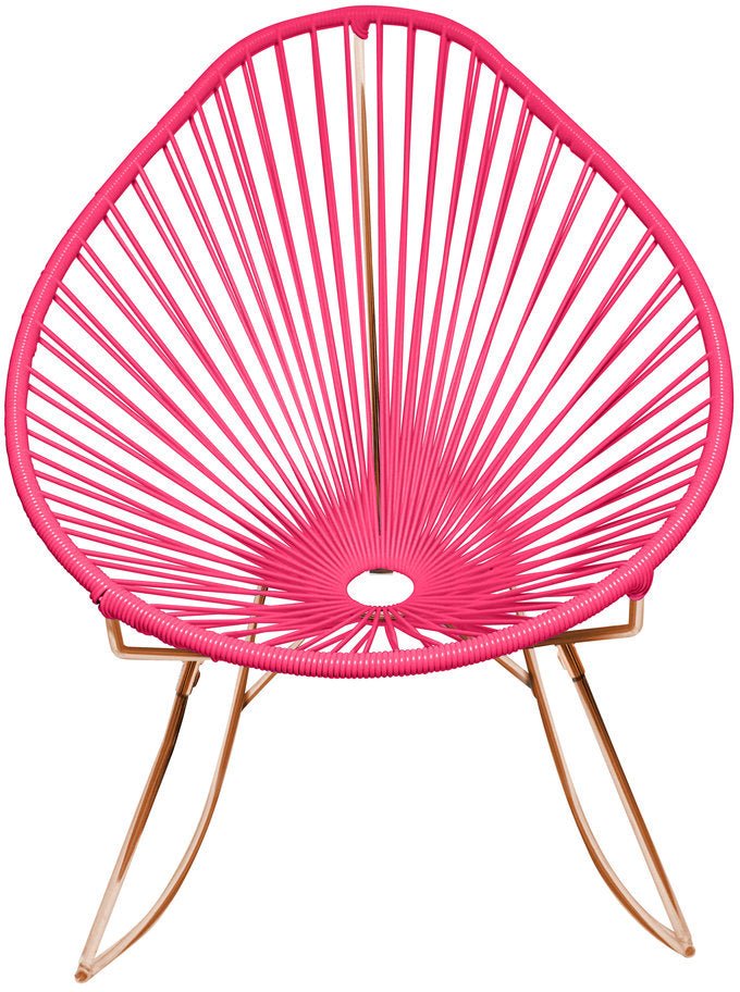 Acapulco Rocker - Copper Base - Set of 2 - Innit Designs - Chairs - Pink - HORNE