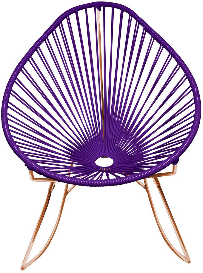 Acapulco Rocker - Copper Base - Set of 2 - Innit Designs - Chairs - Purple - HORNE