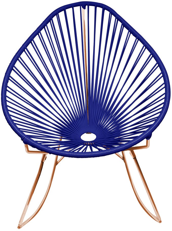 Acapulco Rocker - Copper Base - Set of 2 - Innit Designs - Chairs - Deep Blue - HORNE