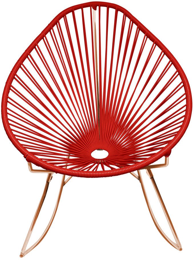 Acapulco Rocker - Copper Base - Set of 2 - Innit Designs - Chairs - Red - HORNE