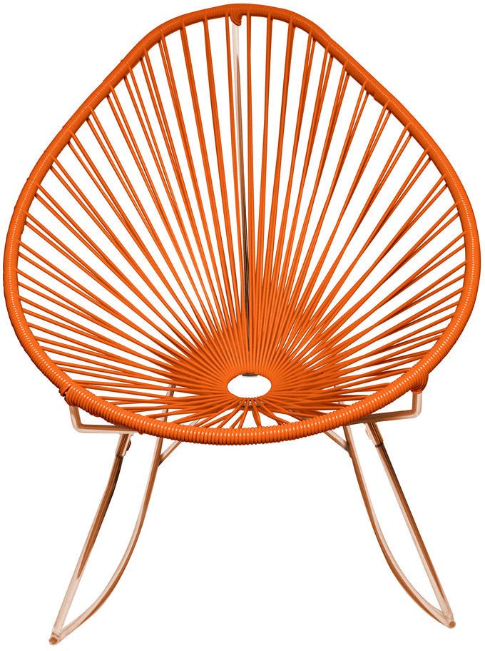 Acapulco Rocker - Copper Base - Set of 2 - Innit Designs - Chairs - Orange - HORNE