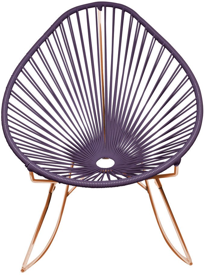 Acapulco Rocker - Copper Base - Set of 2 - Innit Designs - Chairs - Grey - HORNE