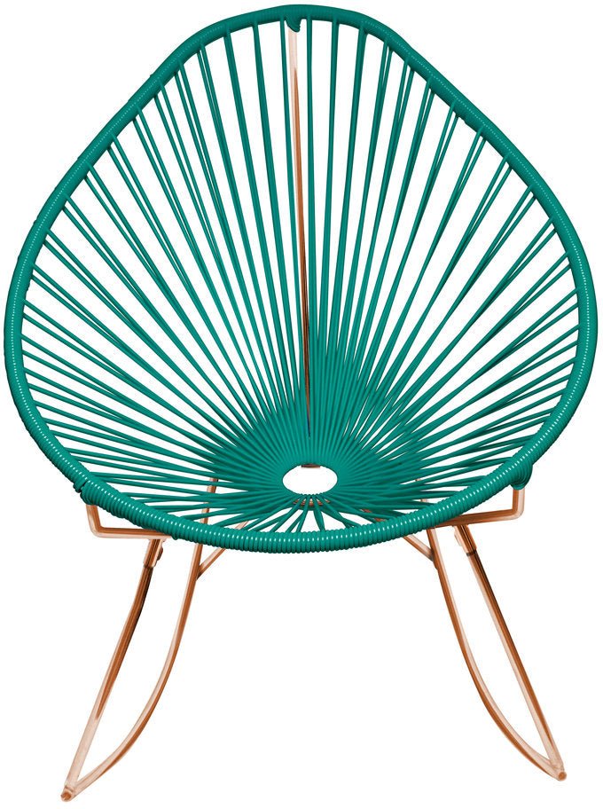 Acapulco Rocker - Copper Base - Set of 2 - Innit Designs - Chairs - Turquoise - HORNE