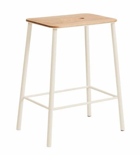 Adam Stool - Frama - Stools + Benches + Ottomans - Short - 19.7" - Oak/Warm White - HORNE