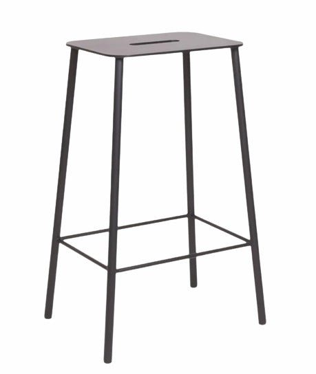 Adam Stool - Frama - Stools + Benches + Ottomans - Medium - 25.6" - Mono Black Steel - HORNE