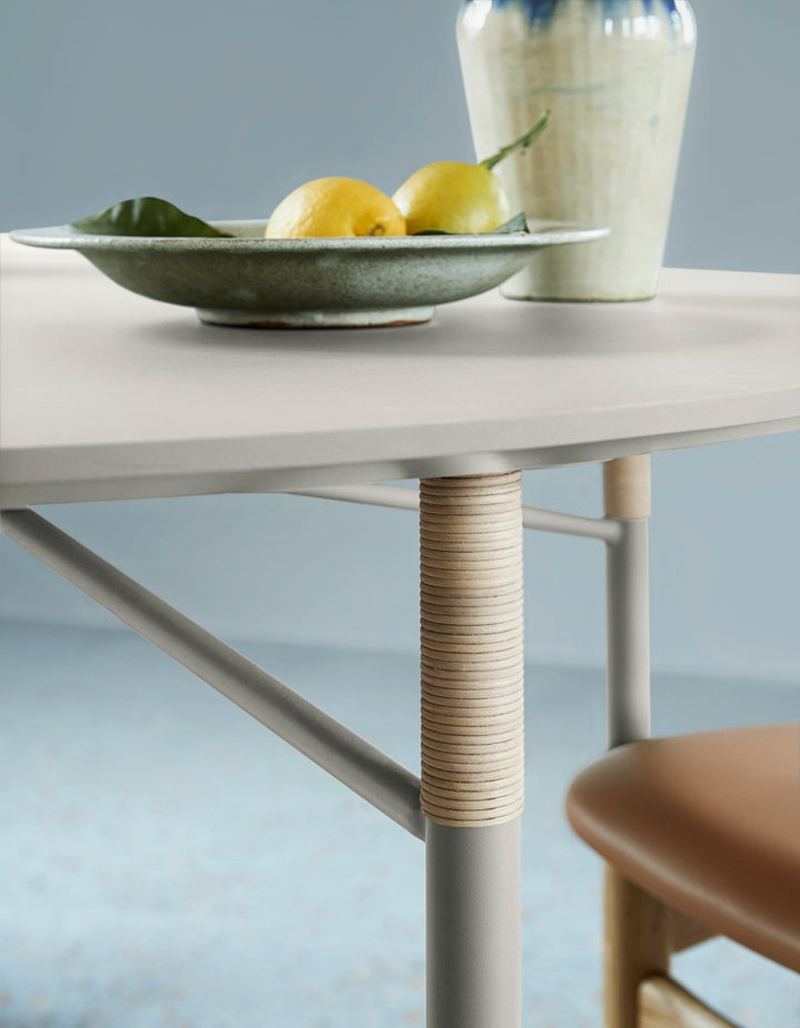 Affinity Dining Table - Round - Warm Nordic - Tables - Mushroom - HORNE