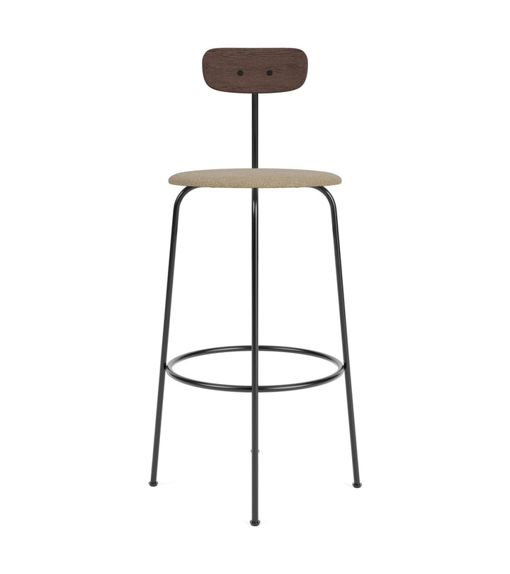 Afteroom Bar Chair - Audo Copenhagen - Chairs - Dark Stained Oak/ Audo Boucle - Beige 02 - HORNE