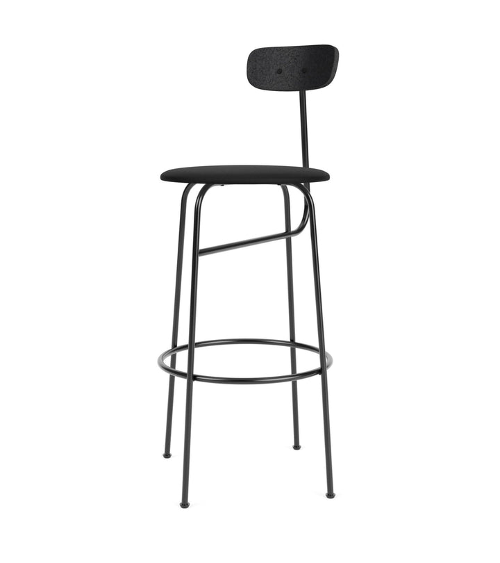 Afteroom Bar Chair - Audo Copenhagen - Chairs - Black Painted Ash/ Sierra Leather - Black 1001 - HORNE
