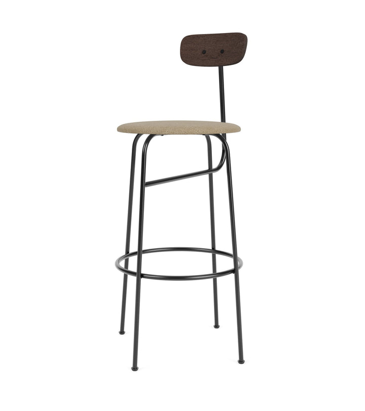 Afteroom Bar Chair - Audo Copenhagen - Chairs - Dark Stained Oak/ Audo Boucle - Beige 02 - HORNE