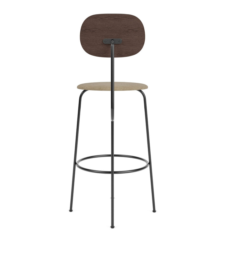 Afteroom Bar Chair Plus - Upholstered Seat - Audo Copenhagen - Chairs - Dark Stained Oak/ Audo Boucle - Beige 02 - HORNE