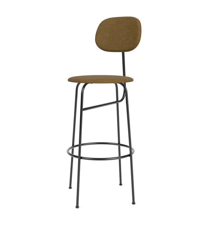 Afteroom Bar Chair Plus - Upholstered Seat & Back - Audo Copenhagen - Chairs - Audo Boucle - Gold 06 - HORNE