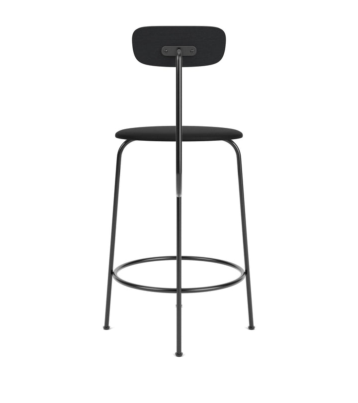 Afteroom Counter Chair - Audo Copenhagen - Chairs - Black Painted Ash/ Sierra Leather - Black 1001 - HORNE