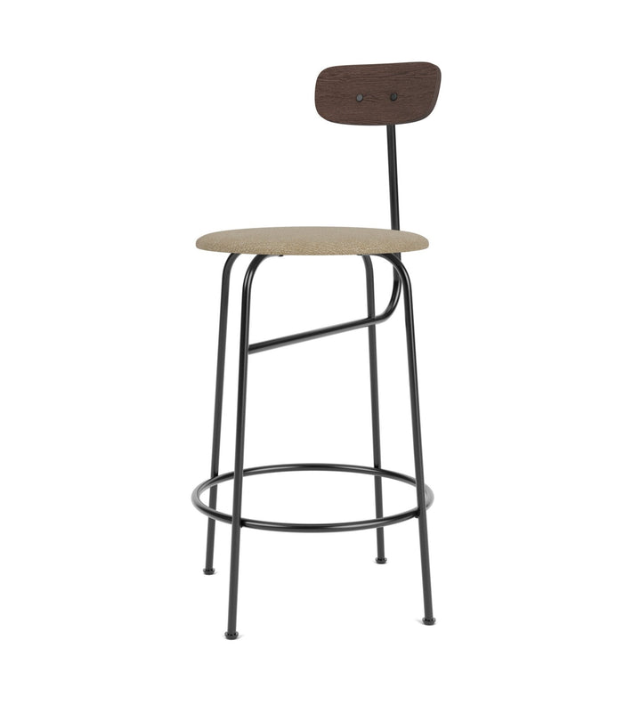 Afteroom Counter Chair - Audo Copenhagen - Chairs - Dark Stained Oak/ Audo Boucle - Beige 02 - HORNE