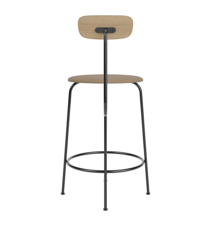 Afteroom Counter Chair - Audo Copenhagen - Chairs - Natural Oak/ Sierra Leather - Stone 1611 - HORNE