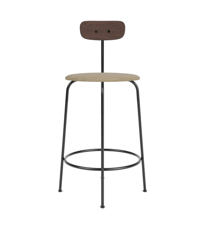Afteroom Counter Chair - Audo Copenhagen - Chairs - Dark Stained Oak/ Audo Boucle - Beige 02 - HORNE