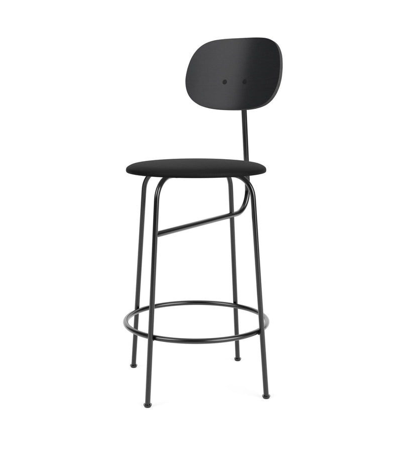 Afteroom Counter Chair Plus - Upholstered Seat - Audo Copenhagen - Stools + Benches + Ottomans - Natural Oak/ Audo Boucle - Gold 06 - HORNE