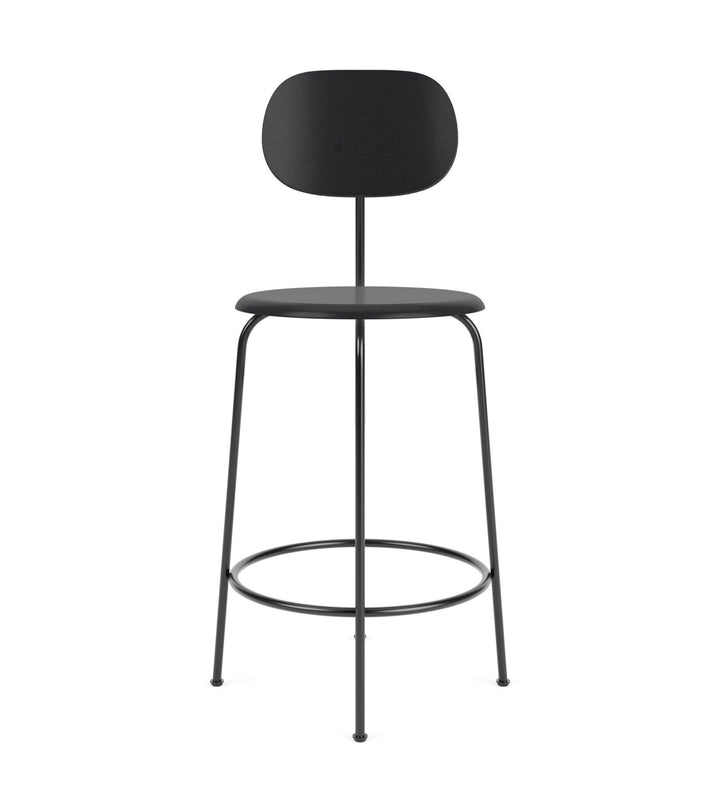 Afteroom Counter Chair Plus - Upholstered Seat - Audo Copenhagen - Stools + Benches + Ottomans - Black Painted Ash/ No Upholstery - HORNE