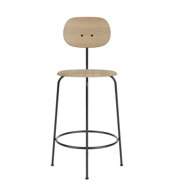Afteroom Counter Chair Plus - Upholstered Seat - Audo Copenhagen - Stools + Benches + Ottomans - Natural Oak/ No Upholstery - HORNE