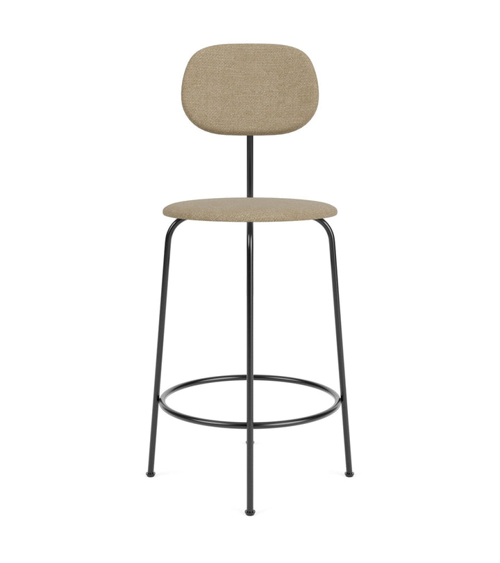Afteroom Counter Chair Plus - Upholstered Seat & Back - Audo Copenhagen - Stools + Benches + Ottomans - Audo Boucle - Beige 02 - HORNE
