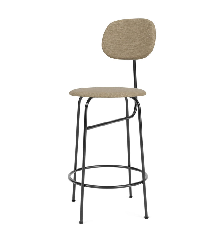 Afteroom Counter Chair Plus - Upholstered Seat & Back - Audo Copenhagen - Stools + Benches + Ottomans - Audo Boucle - Beige 02 - HORNE