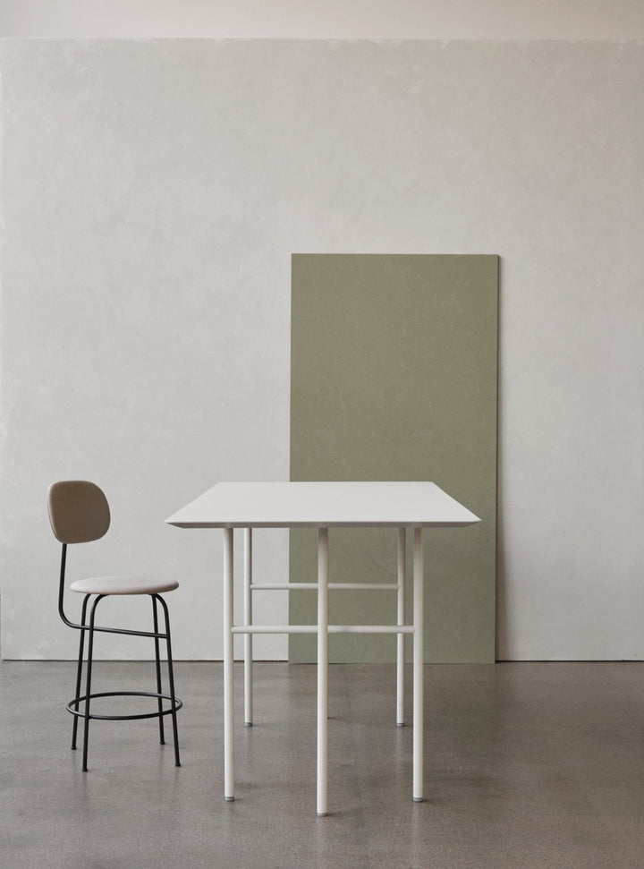 Afteroom Counter Chair Plus - Upholstered Seat & Back - Audo Copenhagen - Stools + Benches + Ottomans - Audo Boucle - Beige 02 - HORNE