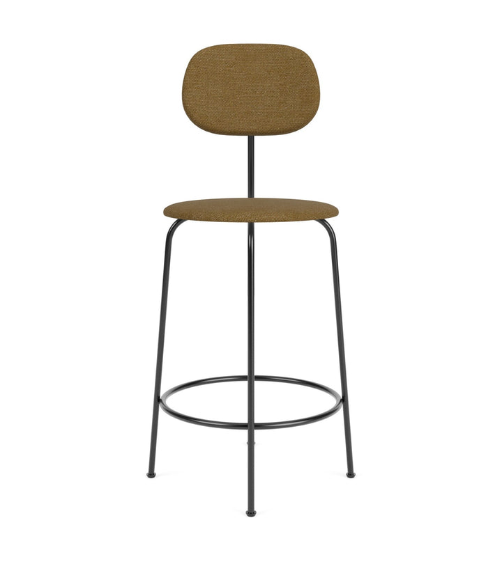 Afteroom Counter Chair Plus - Upholstered Seat & Back - Audo Copenhagen - Stools + Benches + Ottomans - Audo Boucle - Gold 06 - HORNE