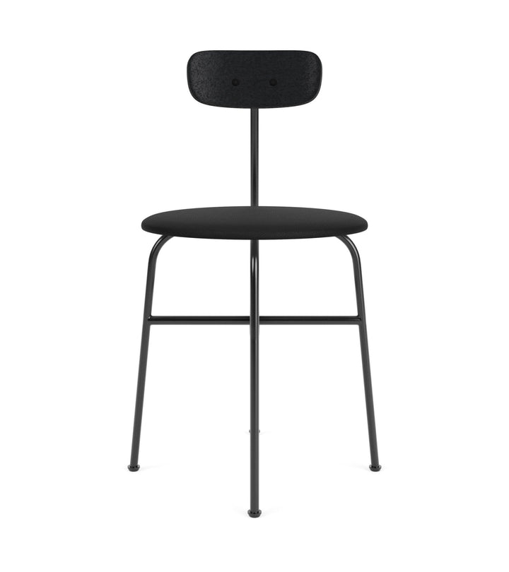 Afteroom Dining Chair - Audo Copenhagen - Chairs - Black Painted Ash/ Sierra Leather - Black 1001 - HORNE